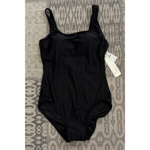 Miraclesuit Talbots Size 8 One Piece Swim Black NEW w/Tags Soft Cups